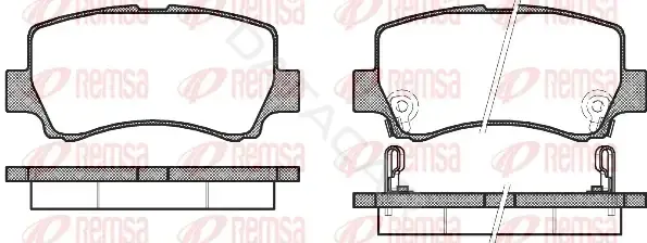 Тормозные колодки REMSA 1309.02