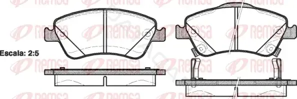 Тормозные колодки REMSA 1310.02