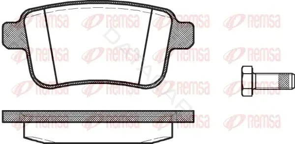 Тормозные колодки REMSA 1352.00