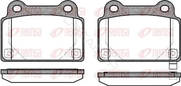 Тормозные колодки REMSA 1364.02