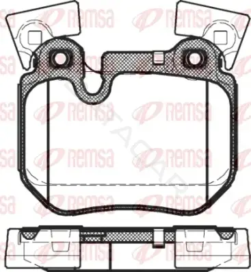 Тормозные колодки REMSA 1373.00