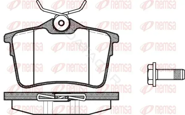 Тормозные колодки REMSA 1382.00