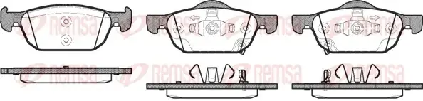 Тормозные колодки REMSA 1384.02