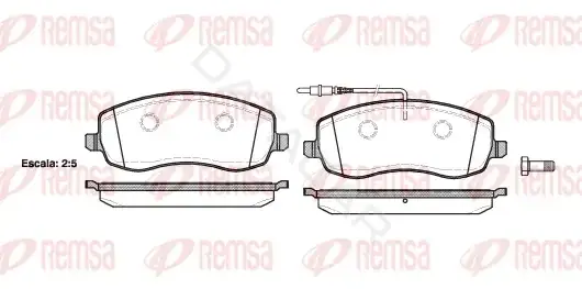 Тормозные колодки REMSA 1393.02