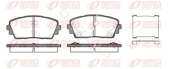 Тормозные колодки REMSA 1481.02