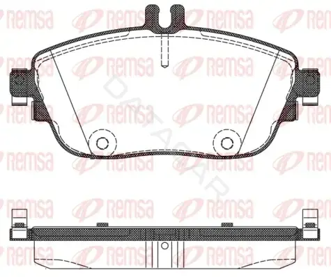 Тормозные колодки REMSA 1485.08