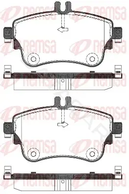 Тормозные колодки REMSA 1487.08