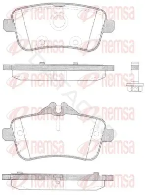 Тормозные колодки REMSA 1503.10