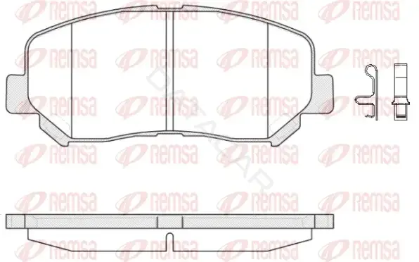 Тормозные колодки REMSA 1513.02