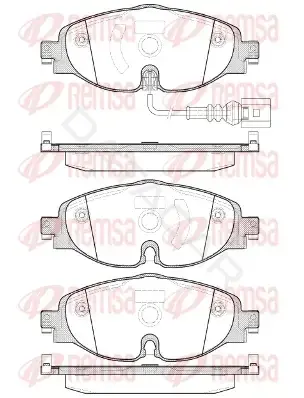 Тормозные колодки REMSA 1515.01