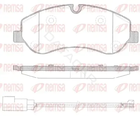 Тормозные колодки REMSA 1520.02