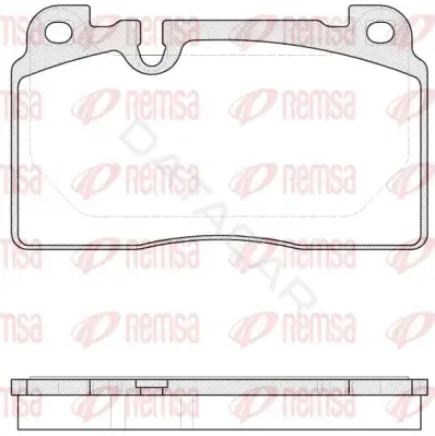 Тормозные колодки REMSA 1527.00