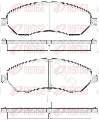 Тормозные колодки REMSA 1529.02