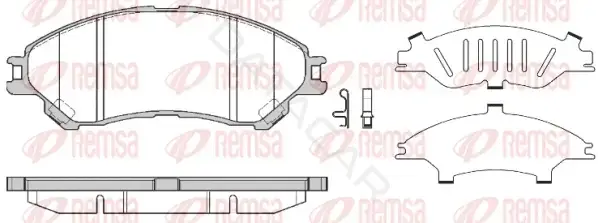 Тормозные колодки REMSA 1589.02