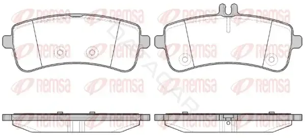 Тормозные колодки REMSA 1594.00