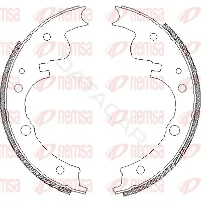 Барабанные колодки REMSA 4121.00