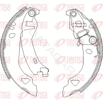 Барабанные колодки REMSA 4302.00
