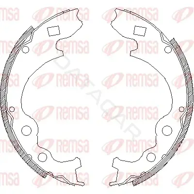 Барабанные колодки REMSA 4364.00