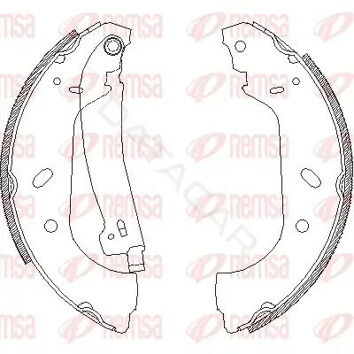 Барабанные колодки REMSA 4417.01