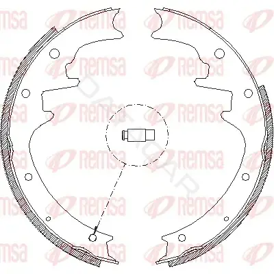 Барабанные колодки REMSA 4423.00