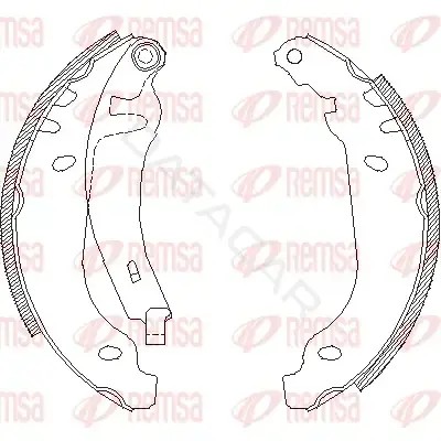 Барабанные колодки REMSA 4506.01