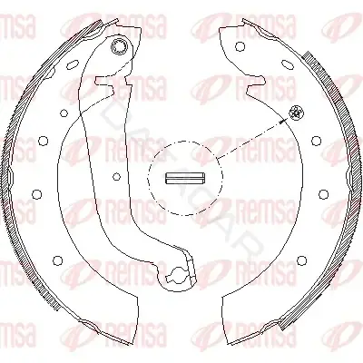 Барабанные колодки REMSA 4514.00
