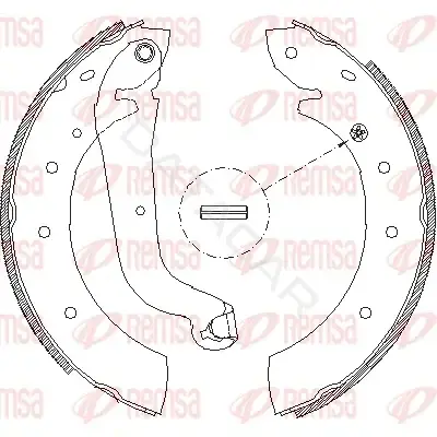 Барабанные колодки REMSA 4514.01