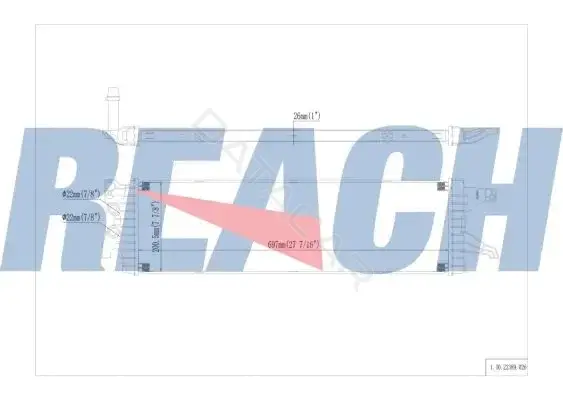 Радиатор охлаждения REACH 1.40.22389.026