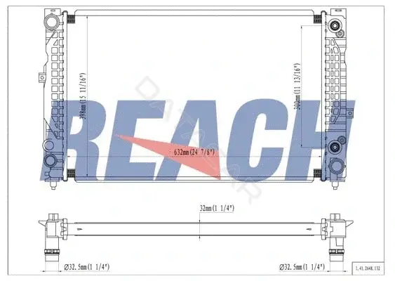 Радиатор охлаждения REACH 1.41.2648.132