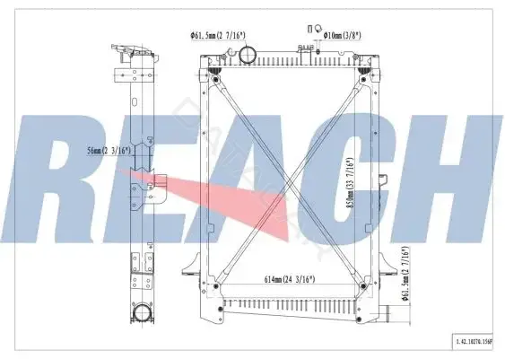Радиатор охлаждения REACH 1.42.10270.156F