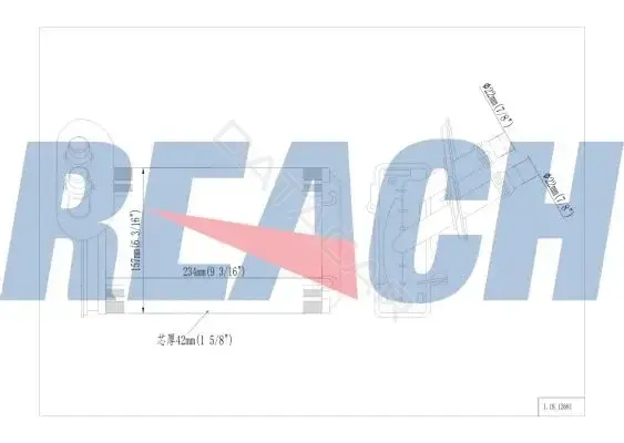 Радиатор печки REACH 1.18.12681