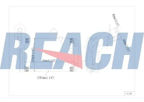 Радиатор печки REACH 1.18.12682