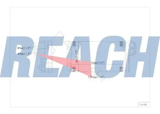 Радиатор печки REACH 1.18.12702