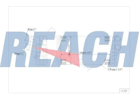 Радиатор печки REACH 1.18.12706