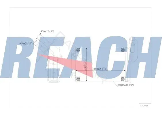 Радиатор печки REACH 1.18.12713