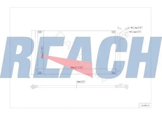 Радиатор кондиционера REACH 1.30.9904.PD