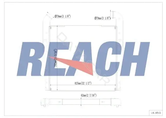 Интеркулер REACH 1.61.1078.2L