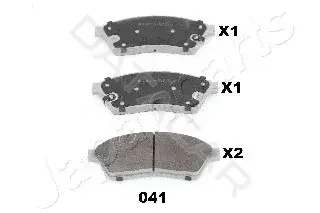 Тормозные колодки JAPANPARTS PA-041AF