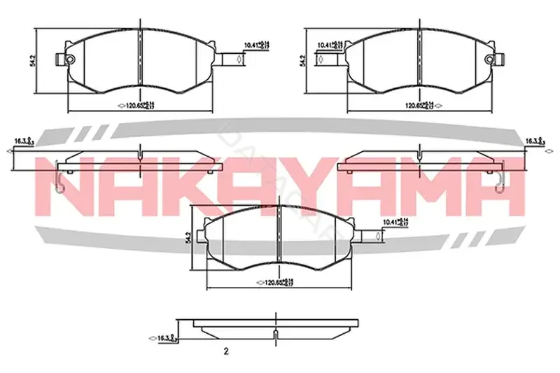 Тормозные колодки NAKAYAMA P0132NY