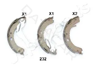 Колодки ручника JAPANPARTS GF-232AF