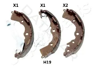 Барабанные колодки JAPANPARTS GF-H19AF