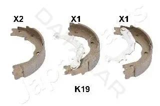 Колодки ручника JAPANPARTS GF-K19AF
