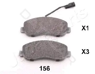 Тормозные колодки JAPANPARTS PA-156AF