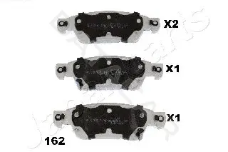 Тормозные колодки JAPANPARTS PA-162AF
