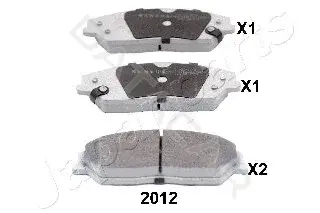 Тормозные колодки JAPANPARTS PA-2012AF