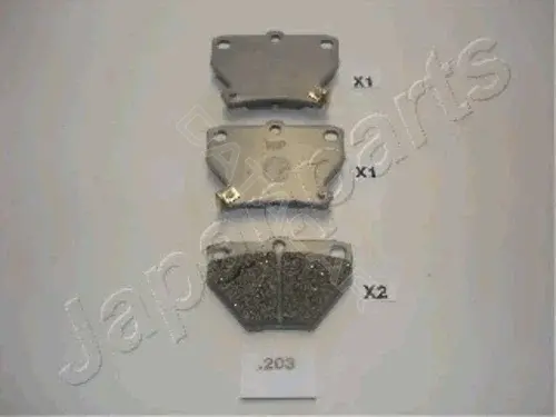 Тормозные колодки JAPANPARTS PP-203AF