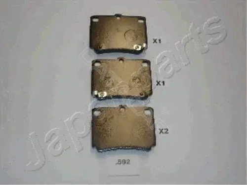Тормозные колодки JAPANPARTS PP-592AF