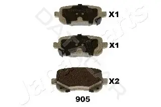 Тормозные колодки JAPANPARTS PP-905AF