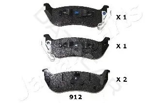 Тормозные колодки JAPANPARTS PP-912AF