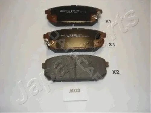 Тормозные колодки JAPANPARTS PP-K03AF